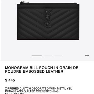 Saint Laurent Bill Pouch Wallet
